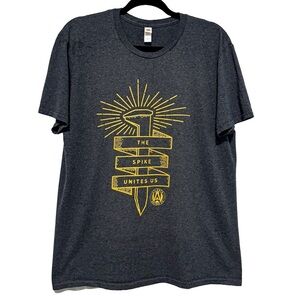 Atlanta United FC Spike Unites Us T Shirt Mens Large Gray MLS Soccer Graphic
